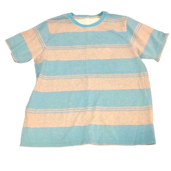 wonder nation Shirts Wonder Nation Xl Blue And Grey Striped Shirt